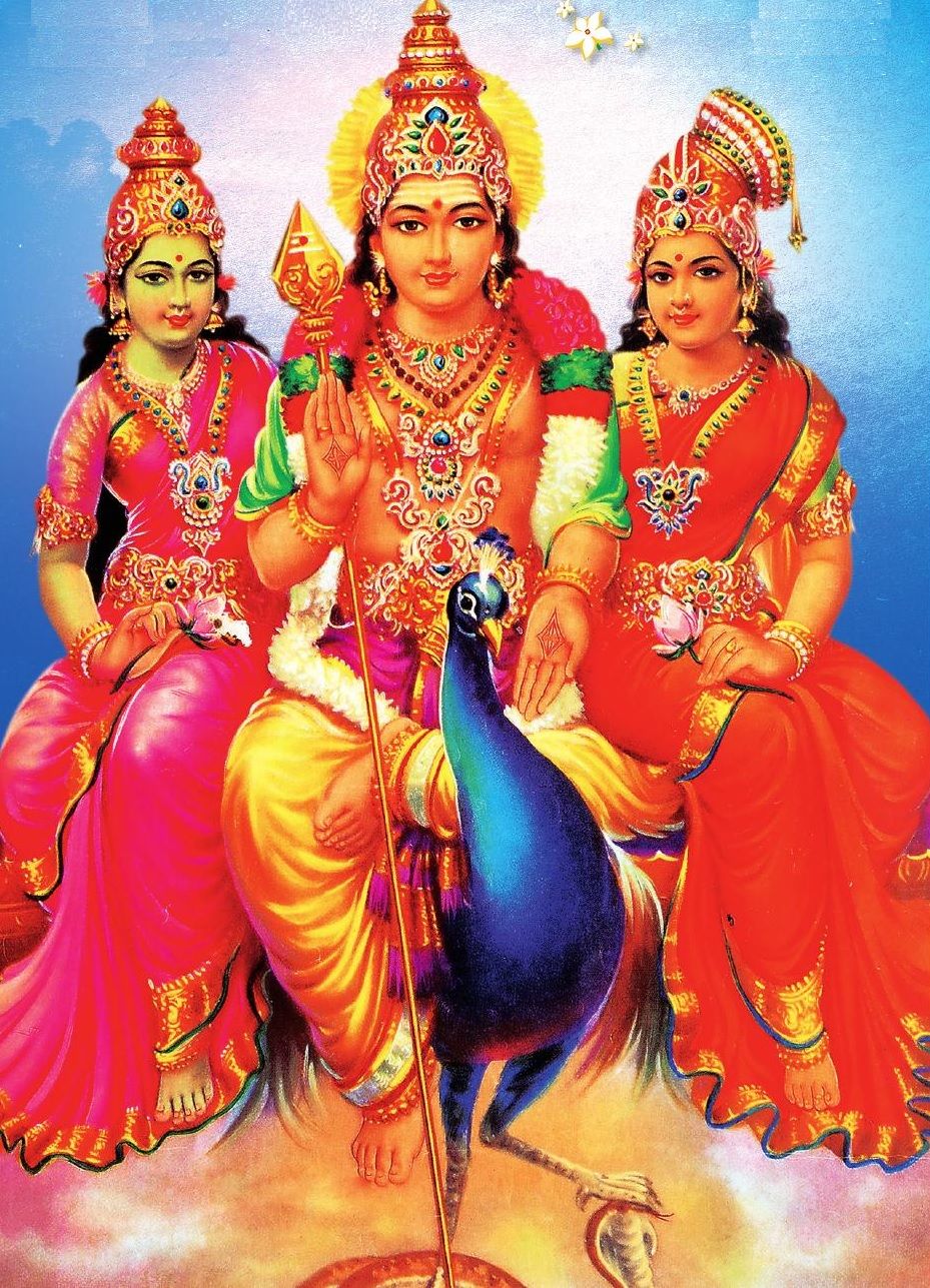 Lord Murugan With Wife - HD Wallpaper 