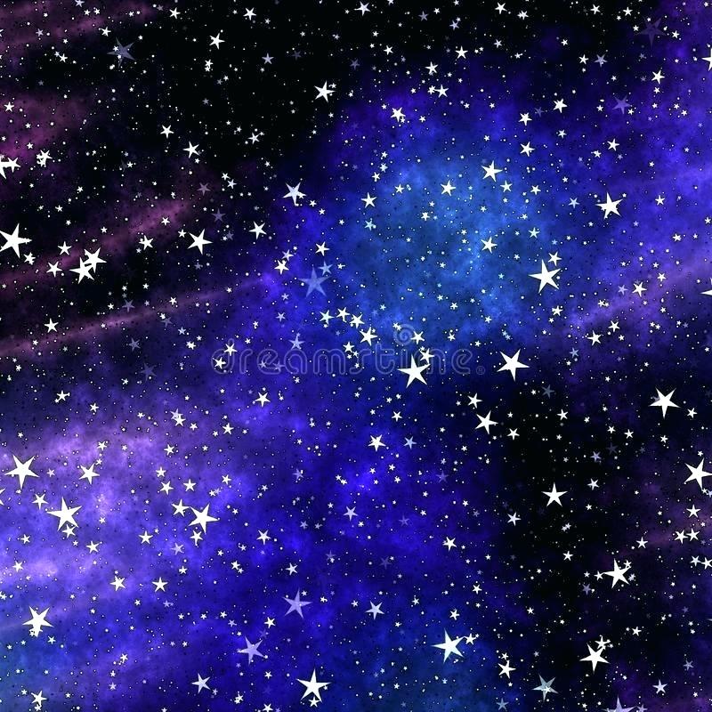 Blue And Purple Starry Night - HD Wallpaper 