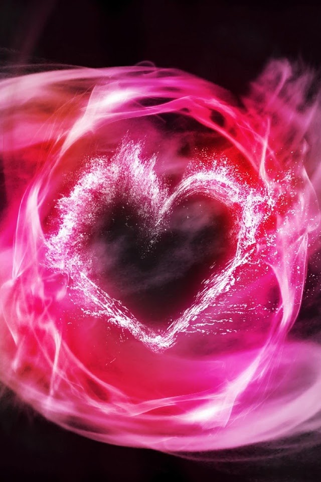 Pink Heart Of Smoke Galaxy Note Hd Wallpaper - Pink Smoke Heart - HD Wallpaper 