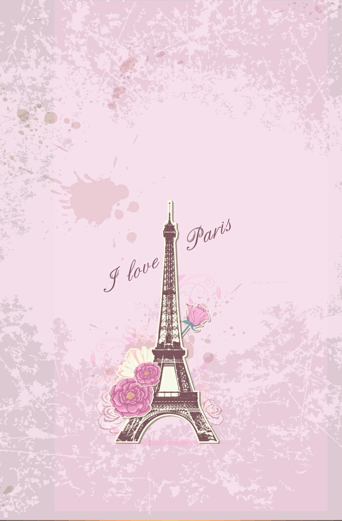Paris, Pink, And Wallpaper Image - Background Cute Paris - HD Wallpaper 