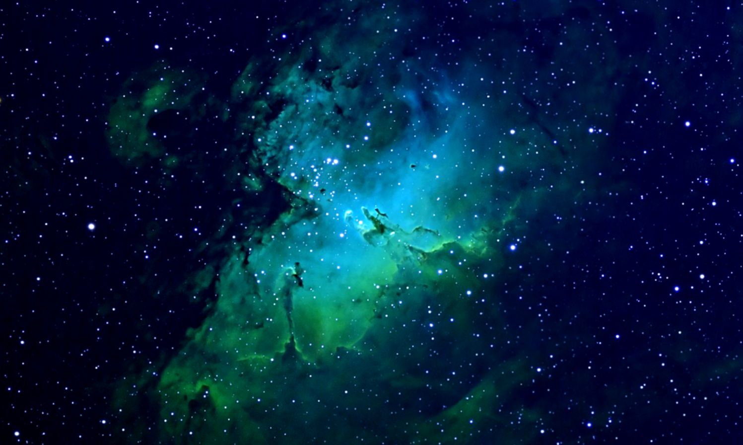 Star Sky Hd Wallpapers Starry Constellation Magazine - Blue And Green Galaxy Background - HD Wallpaper 