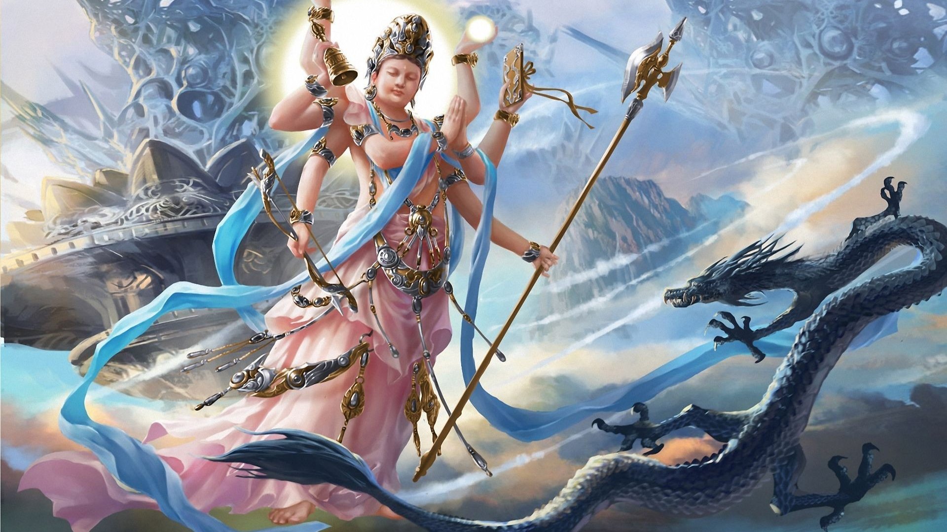 Free Download Gods Wallpaper Id - Vishnu Wallpaper Hd - HD Wallpaper 