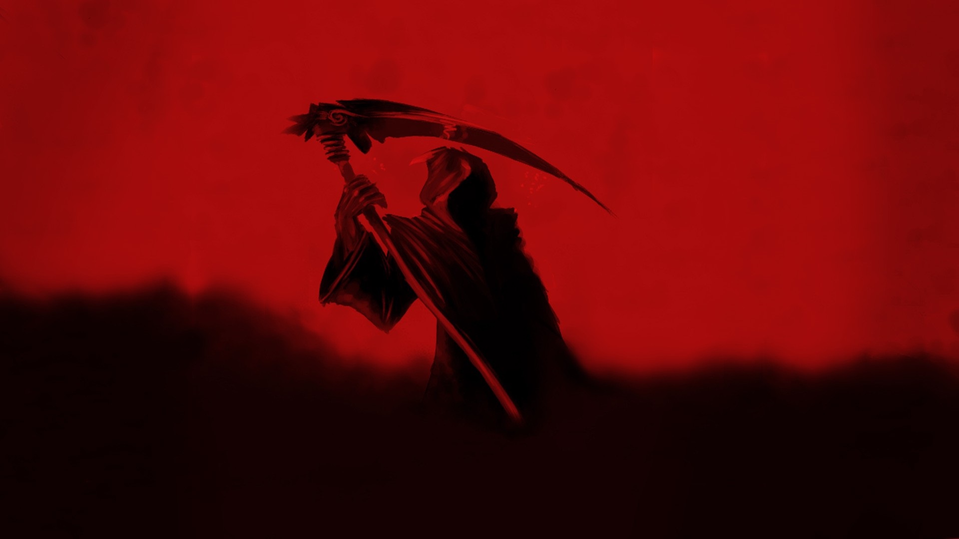 Dark Red Wallpaper Hd - Red And Black Reaper - HD Wallpaper 