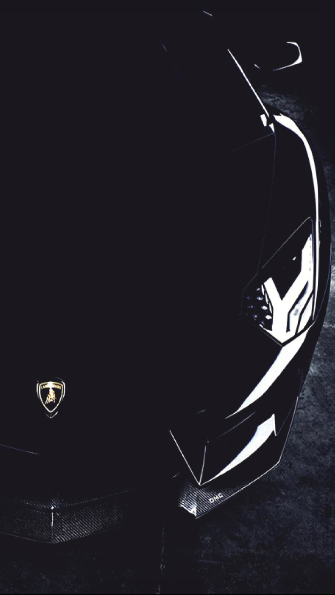 1080x1920, A Lamborghini In Black Mobile Hd Wallpaper - Lamborghini - HD Wallpaper 