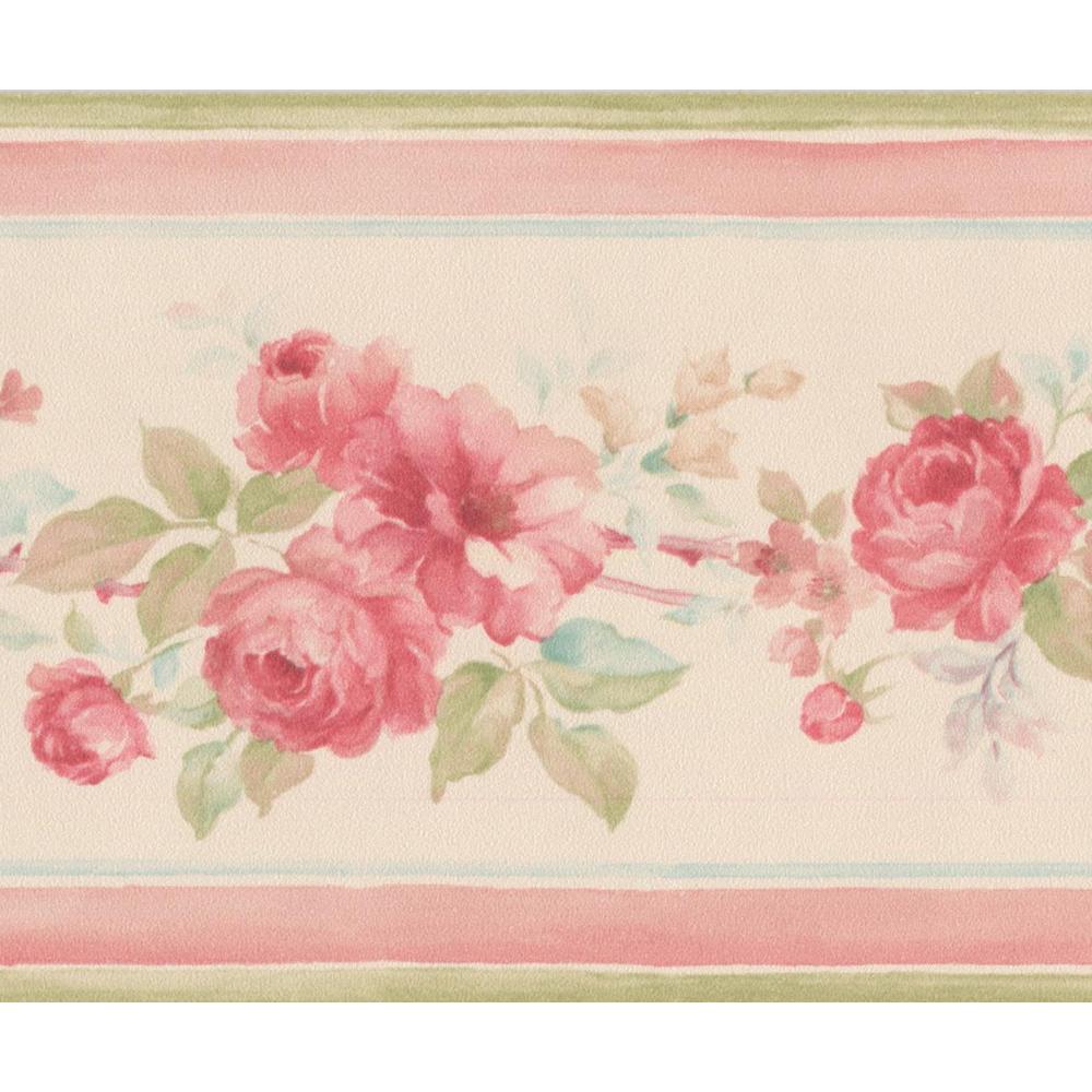 Blumenbordüre Vintage - HD Wallpaper 
