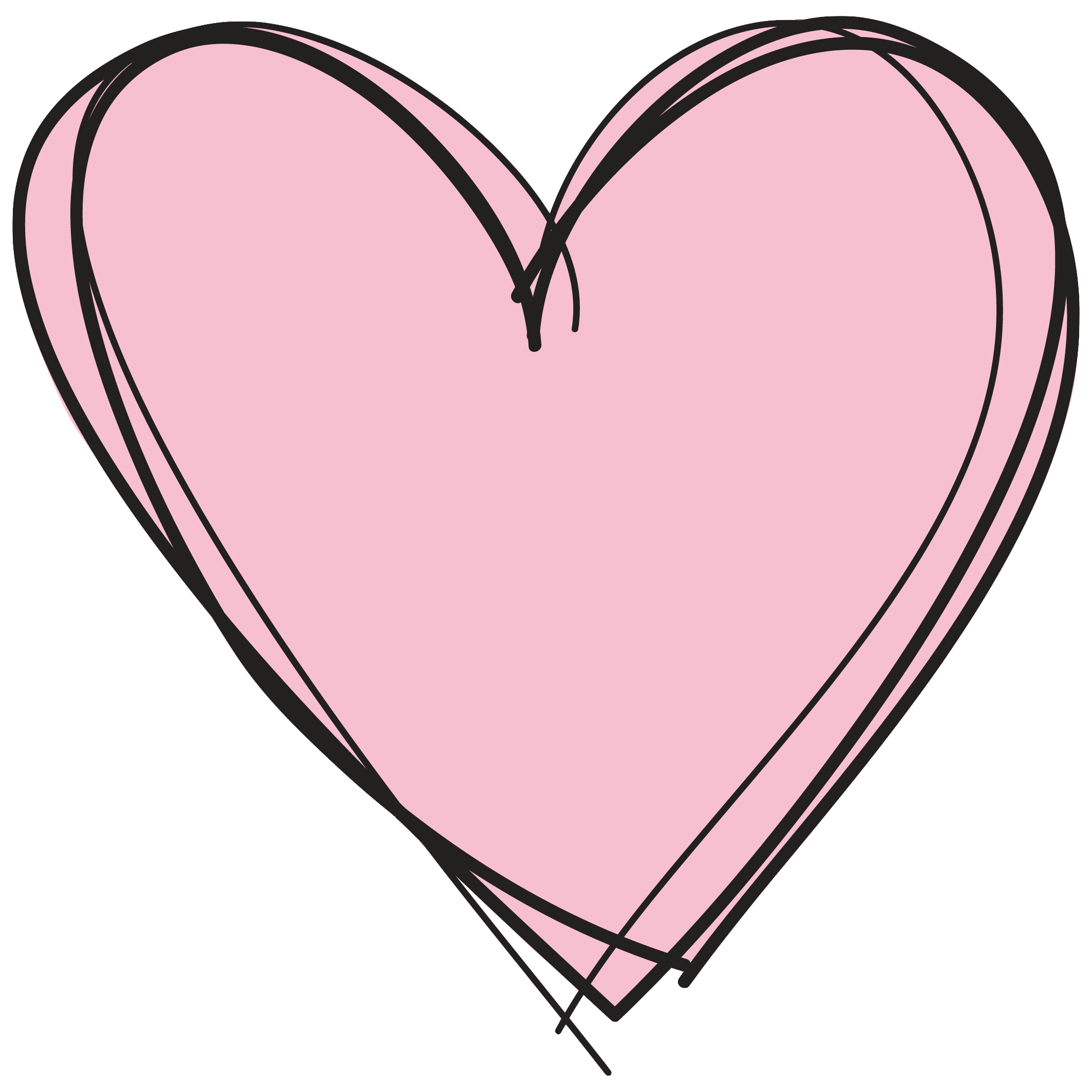 Pink Heart No Background - Heart Transparent Background - HD Wallpaper 