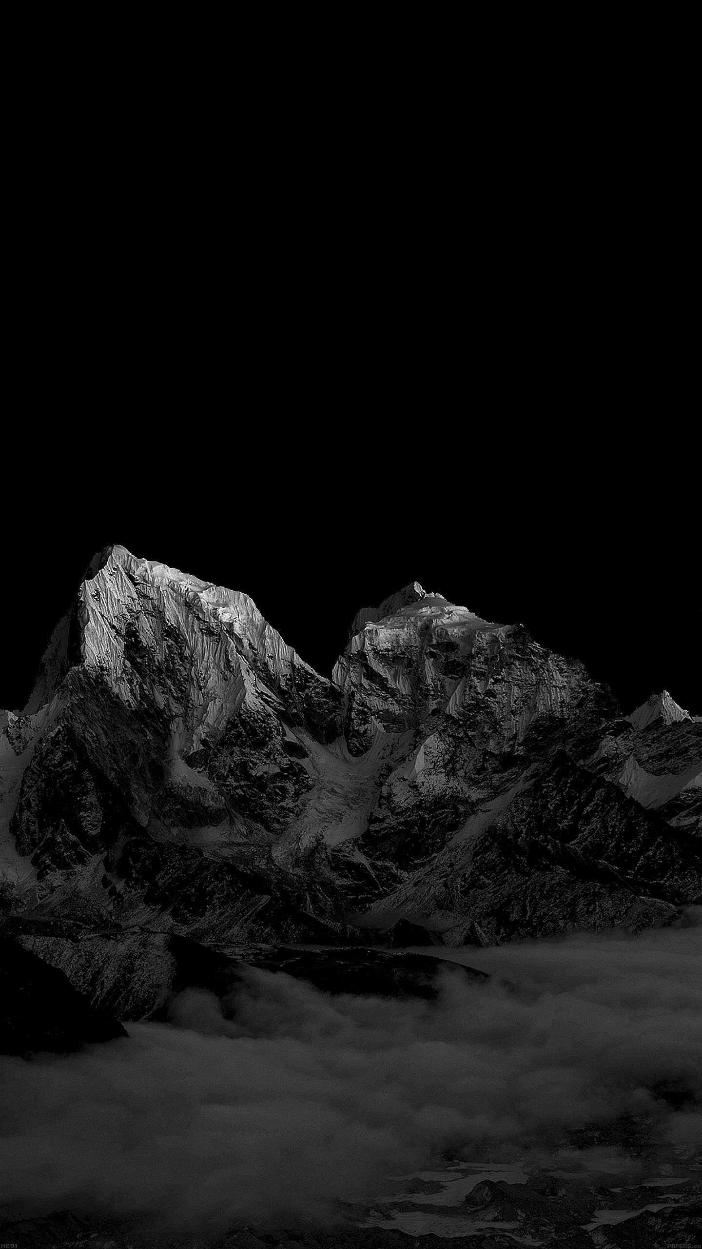 1440x2560, Amoled Pure Black Mountains 
 Data Id 206243 - 4k Iphone Wallpaper Dark - HD Wallpaper 