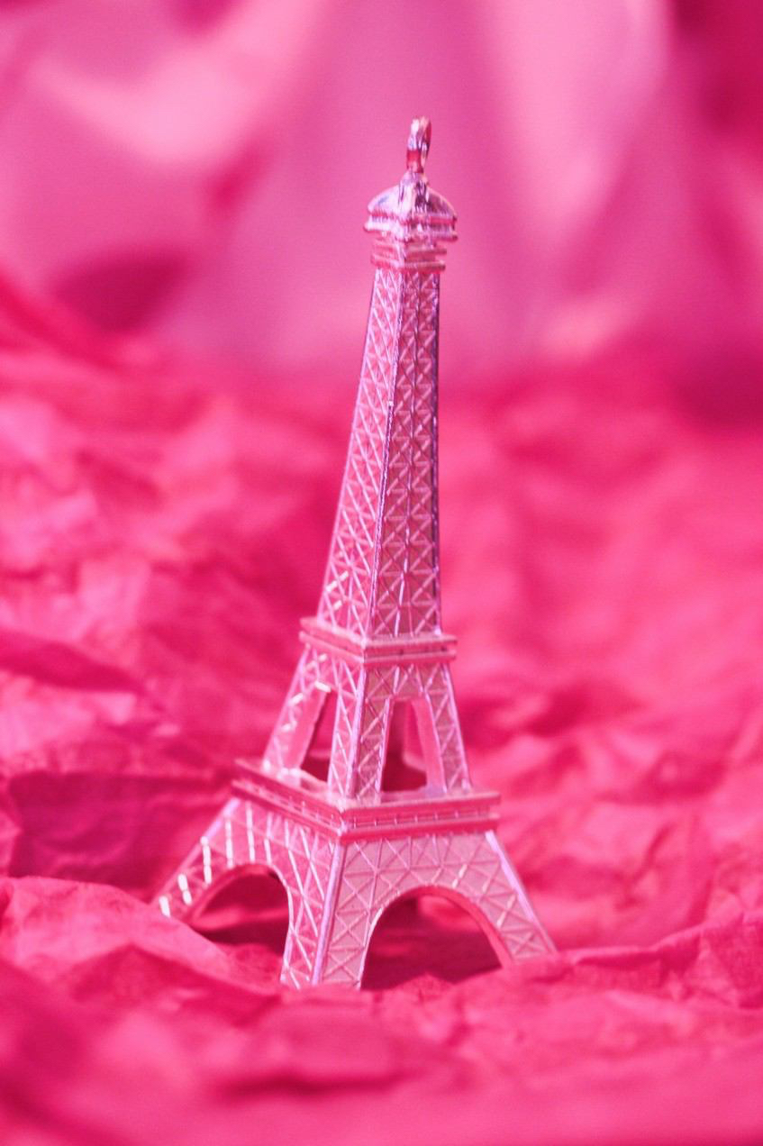 Beautiful, Cute And Fall - Eiffel Tower Paris Pink - HD Wallpaper 