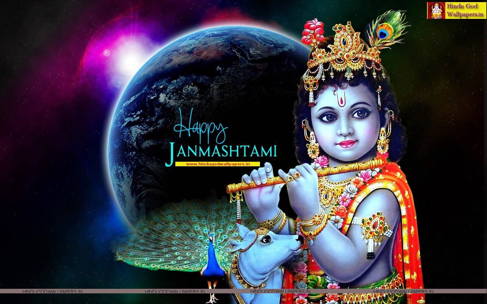 Happy Krishna Janmashtami Gif - HD Wallpaper 