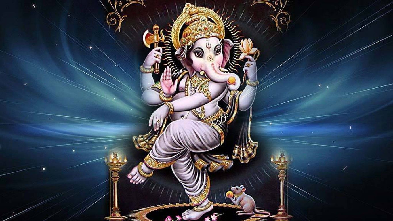 Ganesh Wallpaper Hd For Mobile Free Download God Hd - Dancing Ganesha - HD Wallpaper 