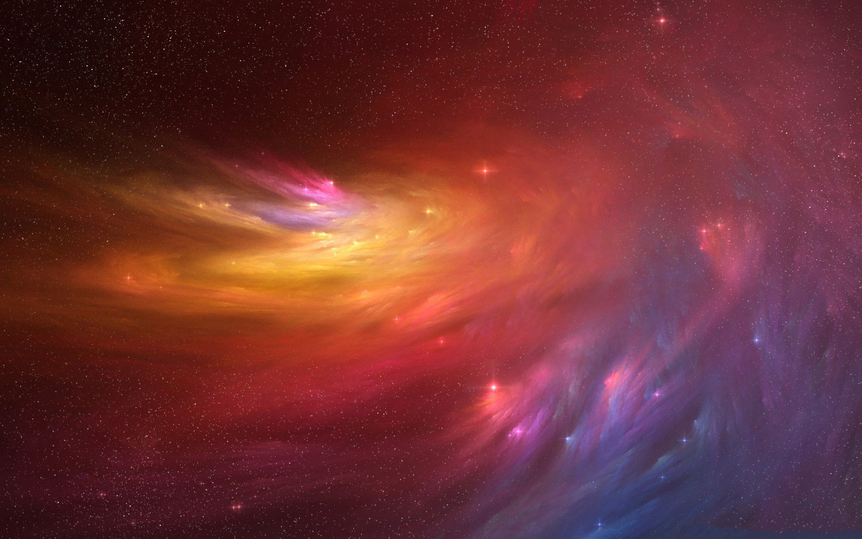 Galaxy Wallpaper - Pink And Orange Galaxy - HD Wallpaper 
