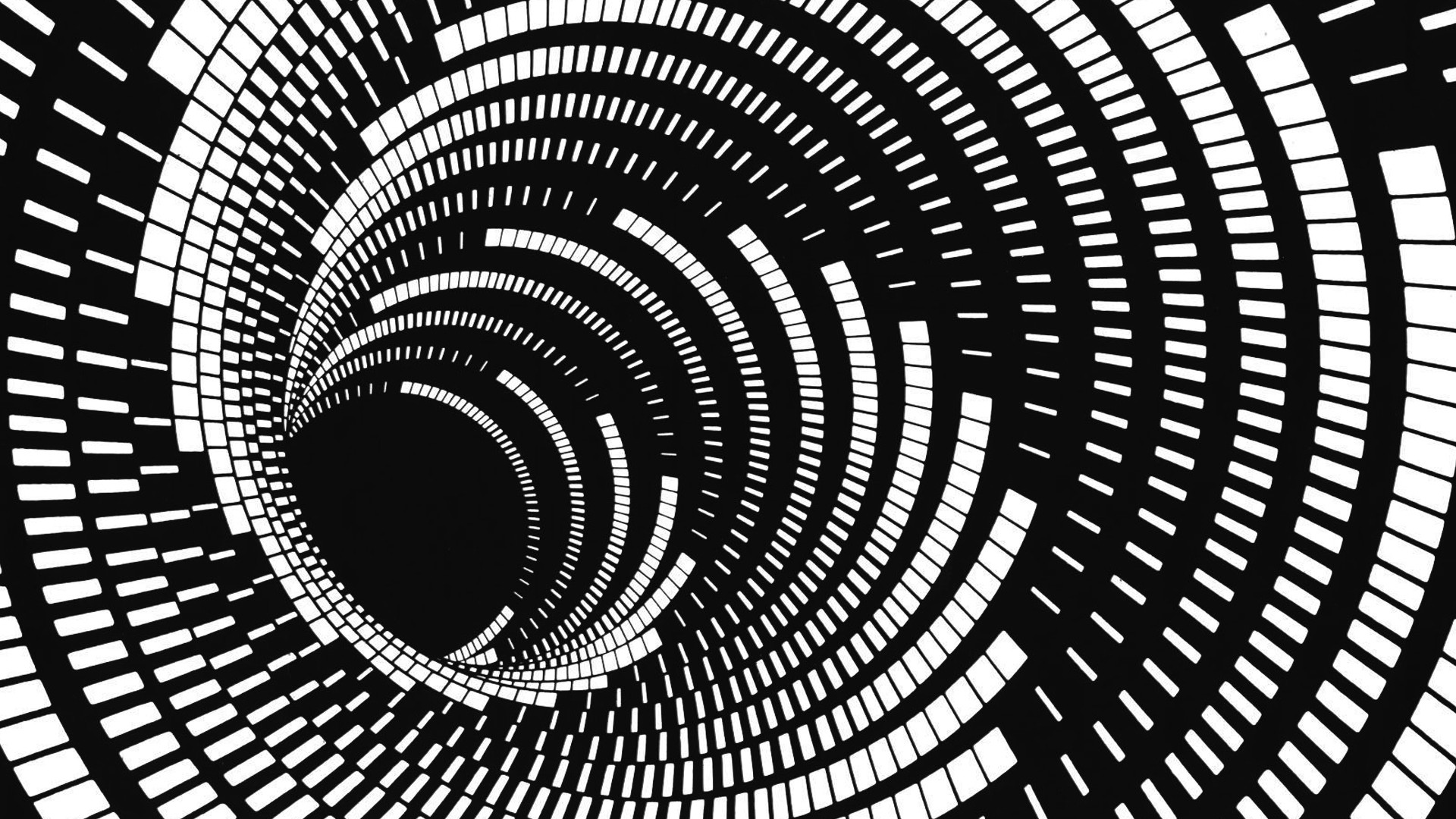 Vortex Black And White - HD Wallpaper 