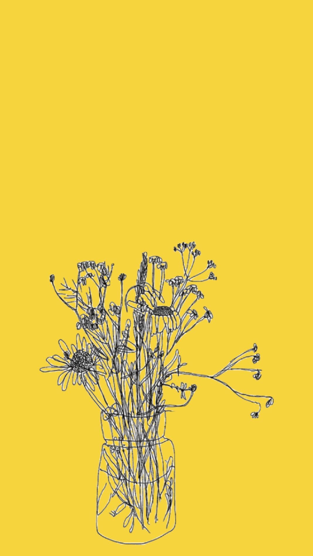 Cute Yellow Flower Backgrounds - HD Wallpaper 