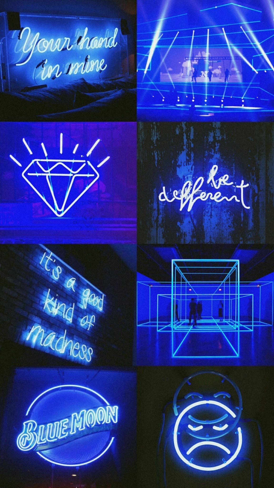 1152x2048, Ëââ´ñµâ¯ Cjf Neon Wallpaper, Blue Wallpapers, - Aesthetic Neon Blue Wallpaper Iphone - HD Wallpaper 