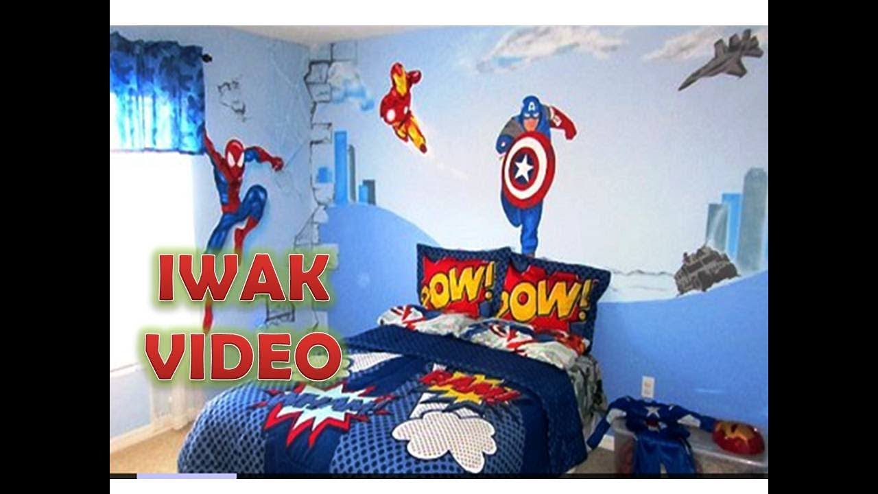 Superhero Themed Bedroom - HD Wallpaper 