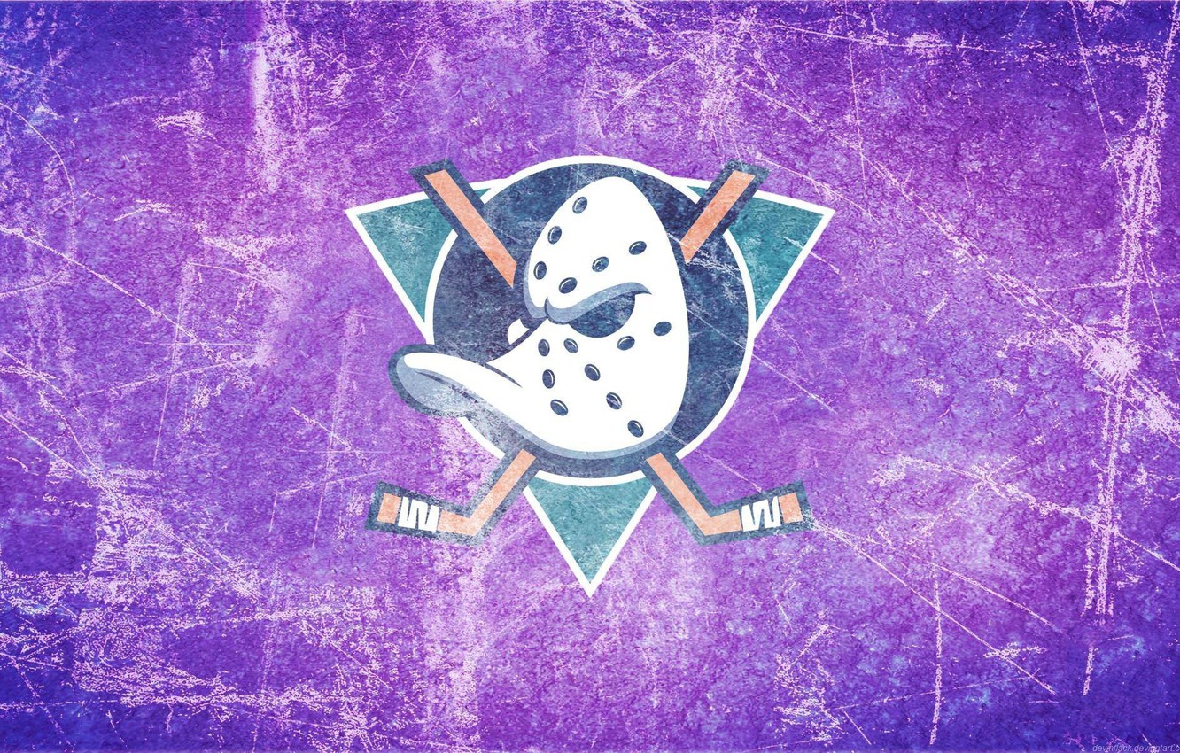 Photo Wallpaper Ice, Emblem, Duck, Anaheim Ducks, Anaheim, - Anaheim Ducks Wallpaper Hd - HD Wallpaper 
