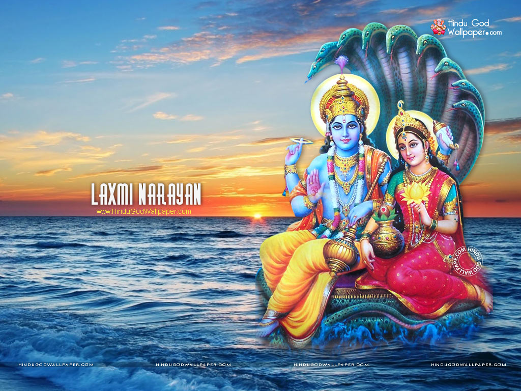 Laxmi Narayan Wallpaper - Laxmi Narayan Image Download - HD Wallpaper 