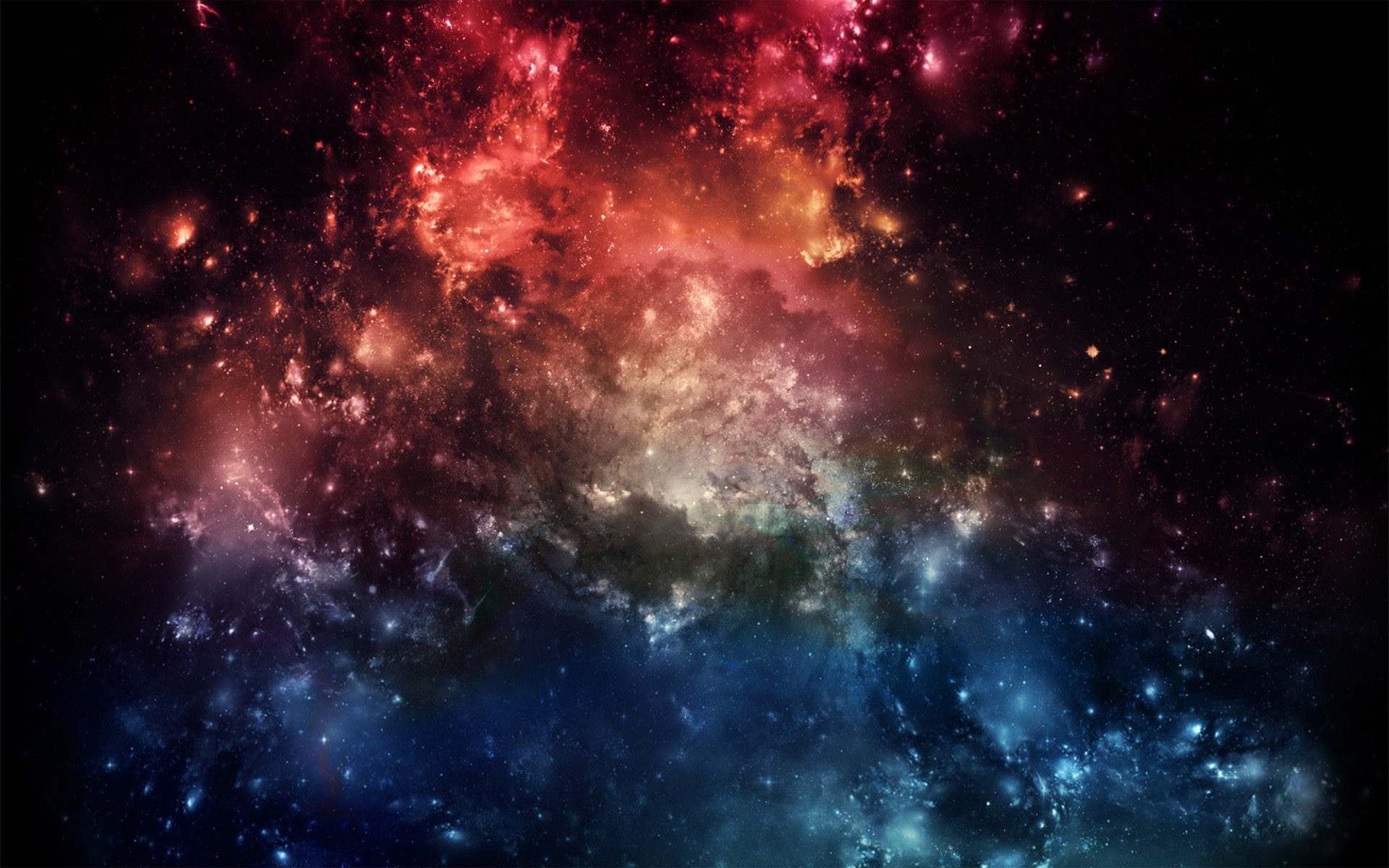 1920x1200, Red & Blue Galaxy Hd Wallpaper 
 Data Id - Galaxy Wallpaper Red And Blue - HD Wallpaper 