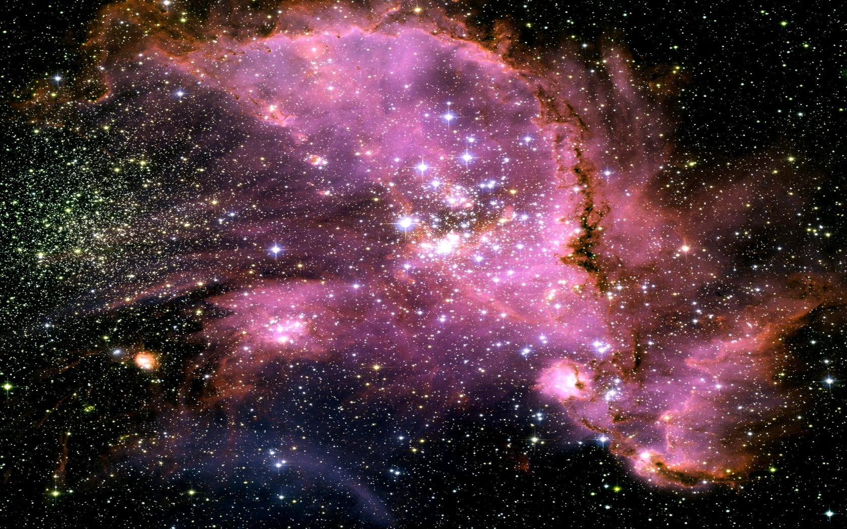 Star Forming Region N66 - HD Wallpaper 