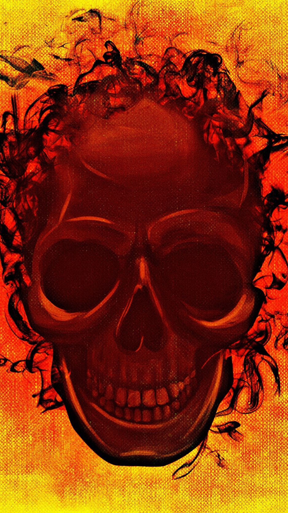 Wallpaper Skull, Smoke, Smile, Art - Skull Smoke Wallpaper Hd - HD Wallpaper 