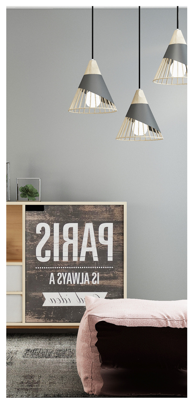 Wallpaper Ruang Ponsel Modern Ruang Tamu - Lampshade - HD Wallpaper 