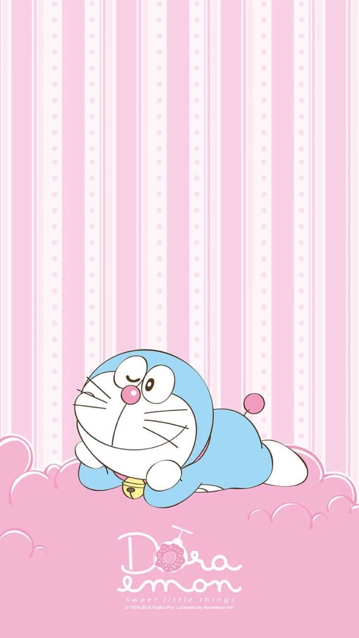 Doraemon Background Pink - HD Wallpaper 
