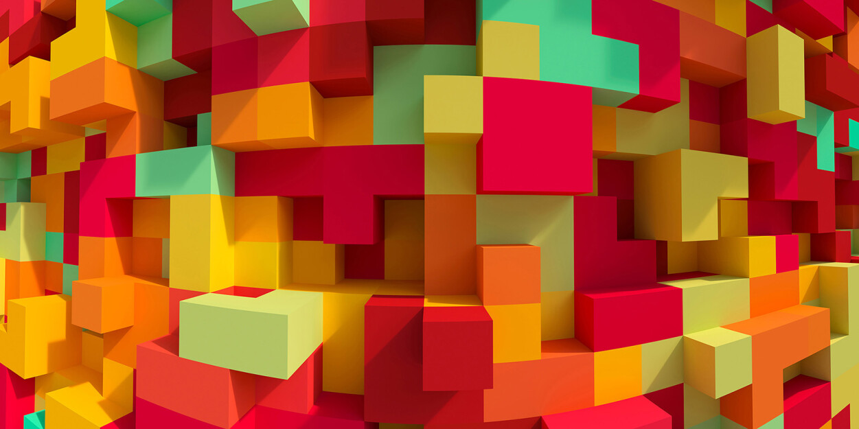 Architects Paper Photo Wallpaper 3dcubes Colour Dd108895 - 3d Cubes - HD Wallpaper 
