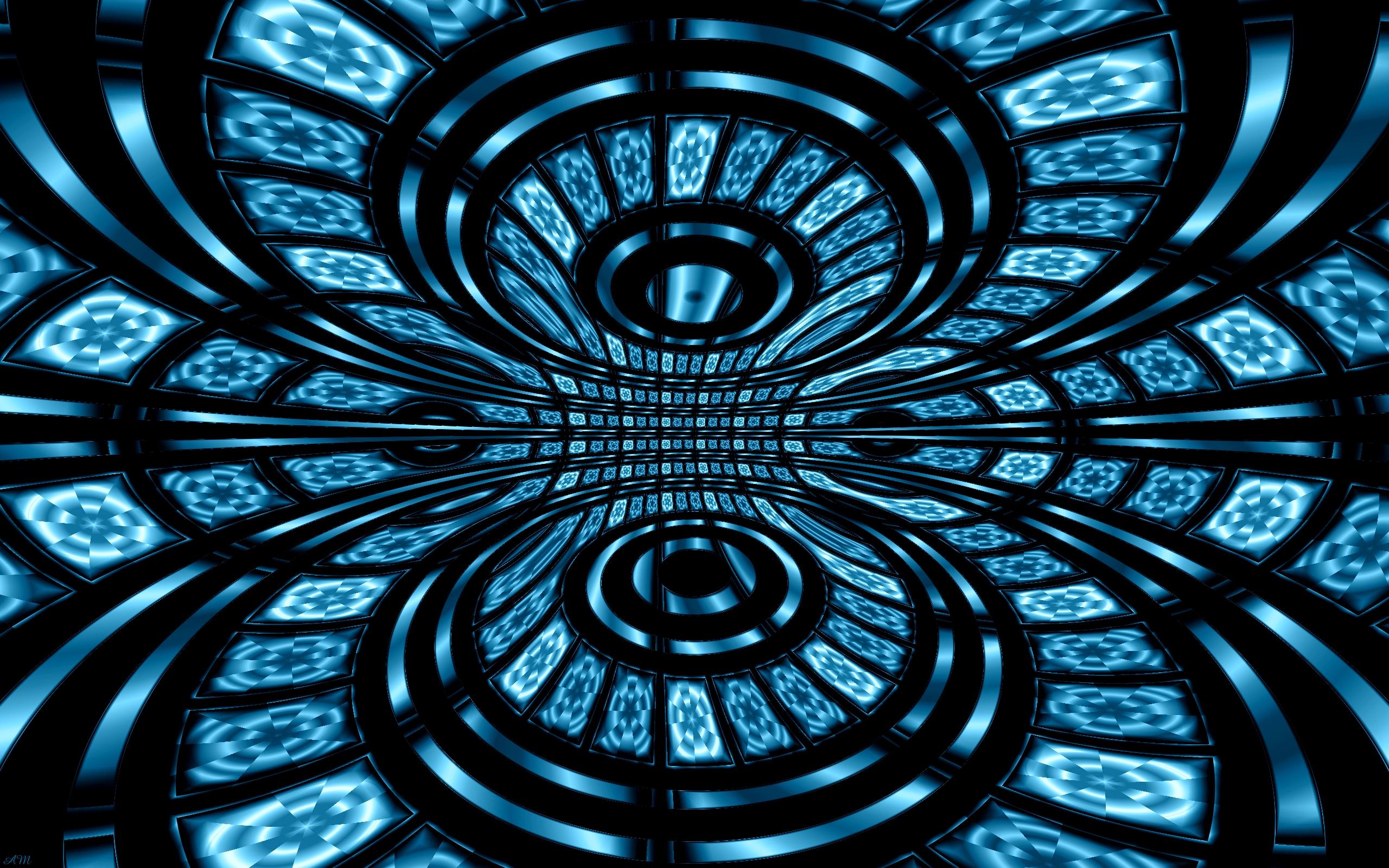 Black And Blue Abstract Wallpaper 1 Cool Wallpaper - Hd Blue Optical Illusion Wallpaper Hd - HD Wallpaper 