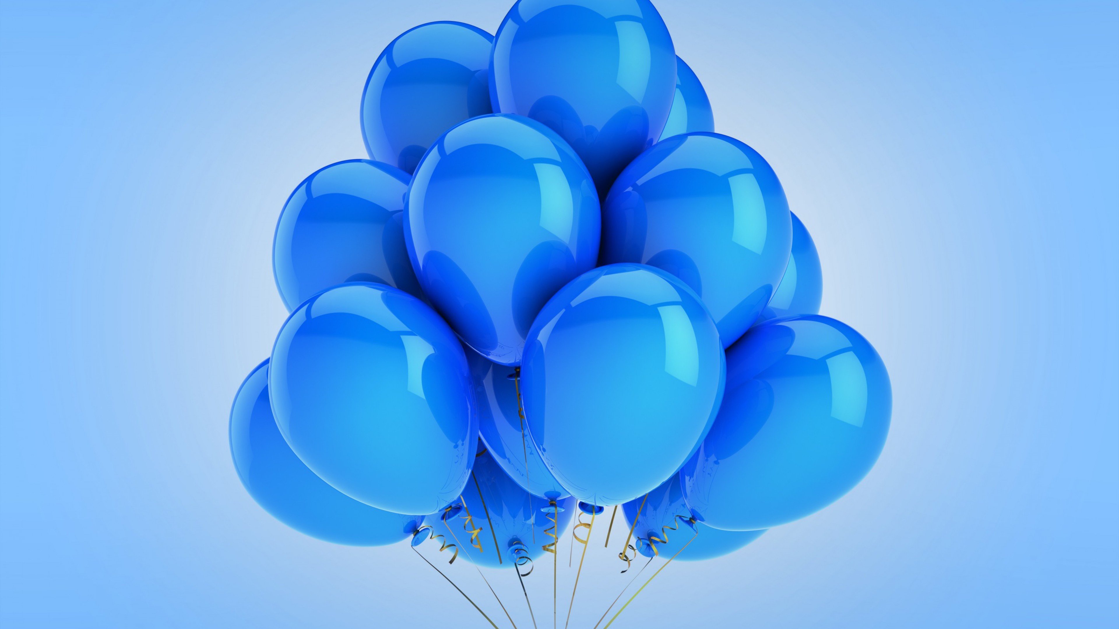 Birthday Blue Balloons Png - HD Wallpaper 