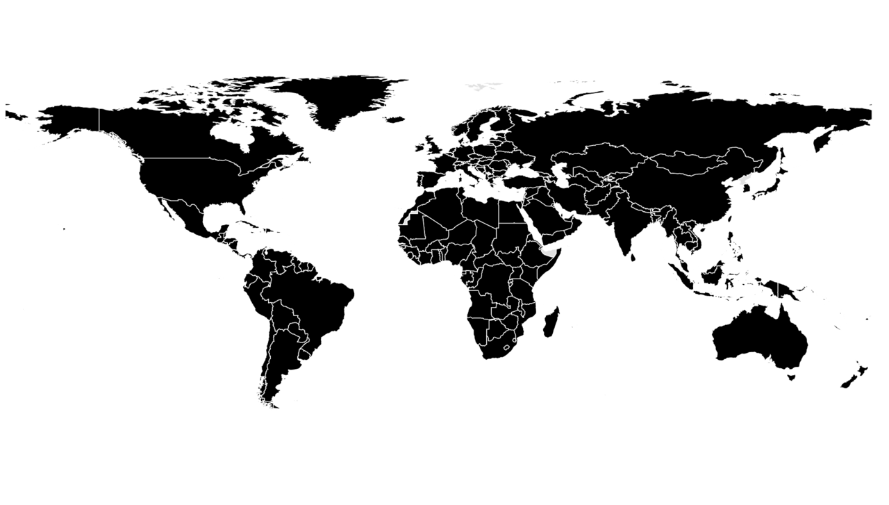 Pitch Black Wallpaper Has Been Installed All Over The - Equirectangular World Map Vector - HD Wallpaper 