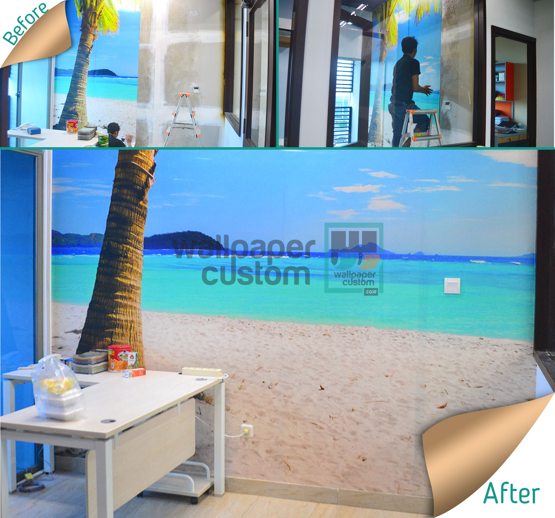 Cara Memasang Wallpaper Sendiri - Coffee Table - HD Wallpaper 