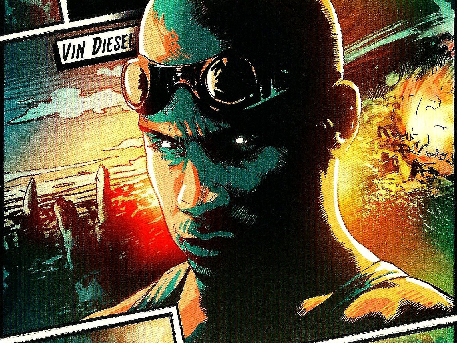 Awesome Vin Diesel Free Wallpaper Id - Chronicles Of Riddick Pitch Black Comic - HD Wallpaper 