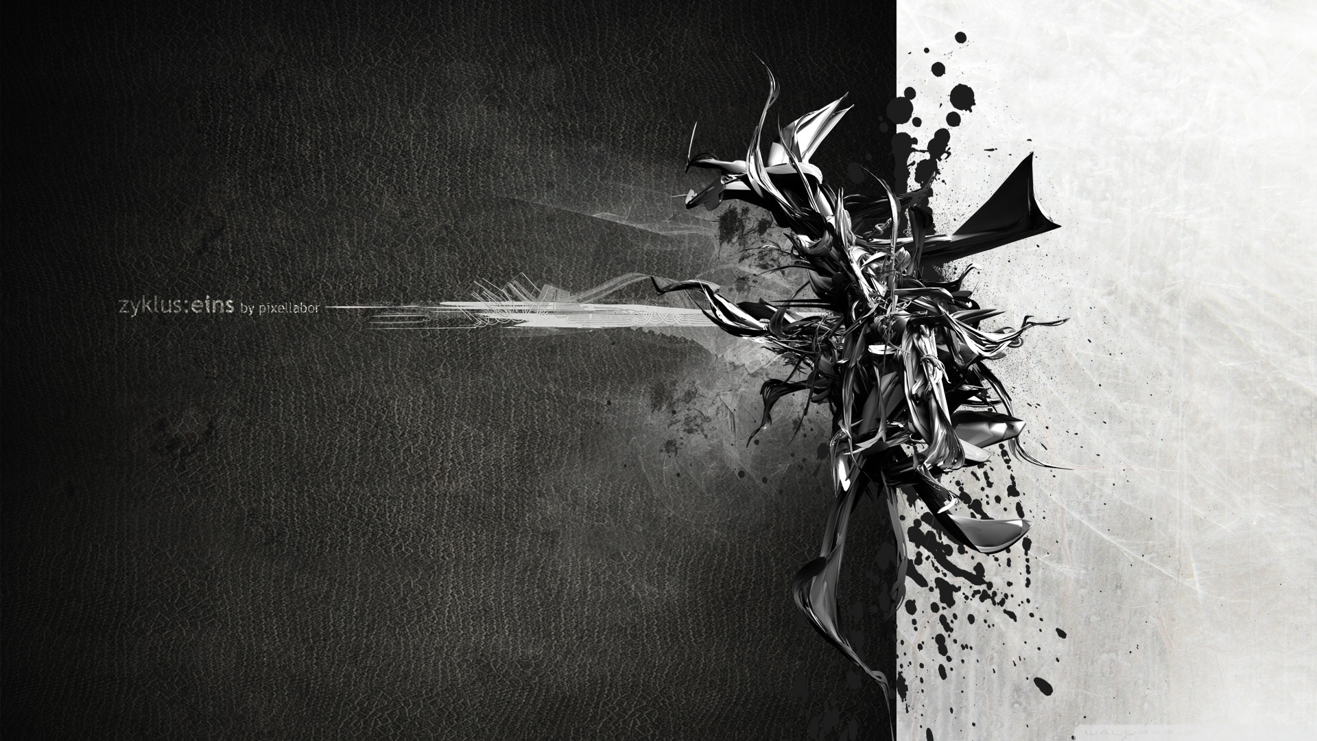 Black And White Wallpaper Abstract - HD Wallpaper 