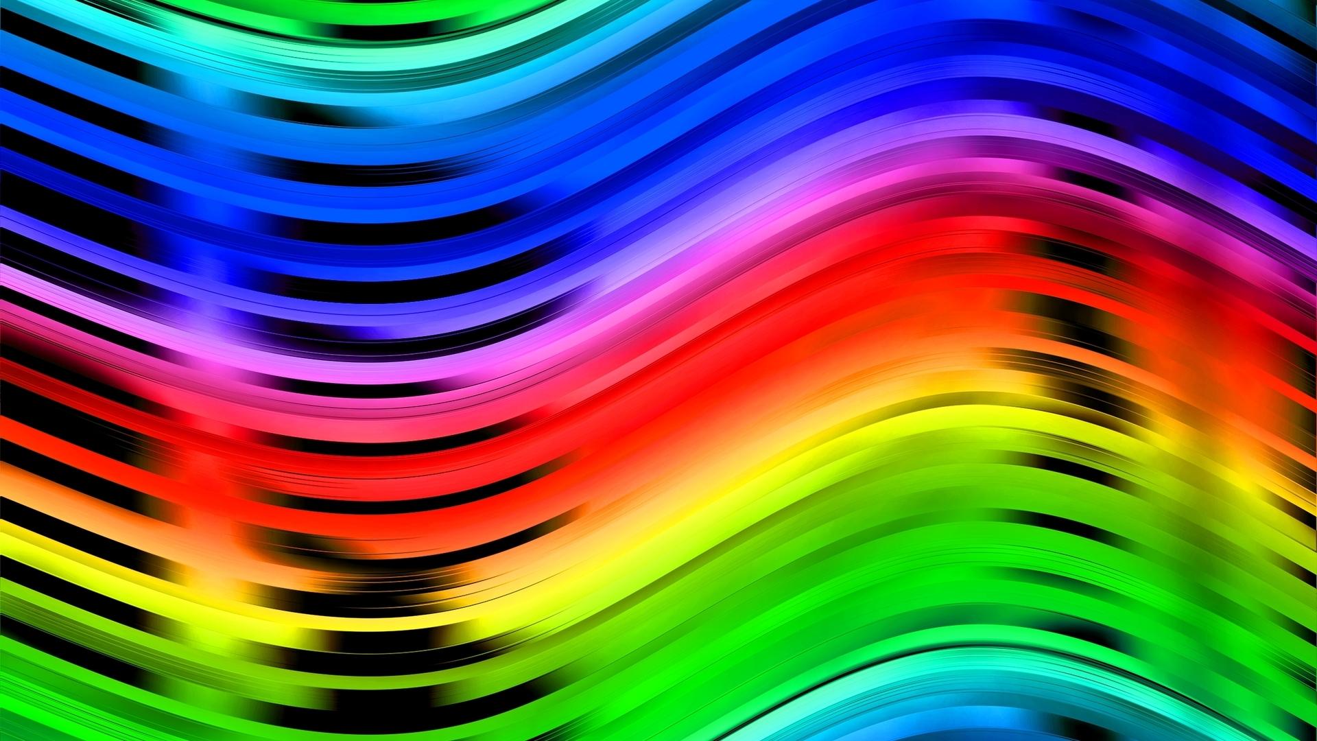 Rainbow - Abstract Rainbow Background - HD Wallpaper 