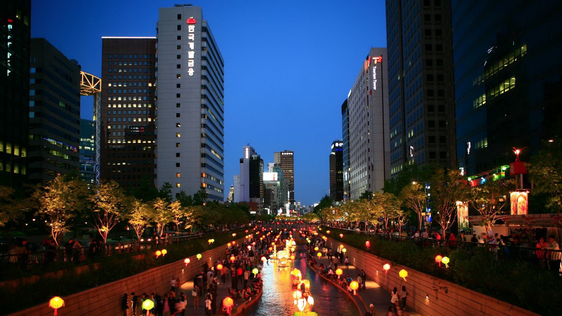 Wallpaper Korea, Asia, Seoul, South Korea, Night, City, - South Korea - HD Wallpaper 