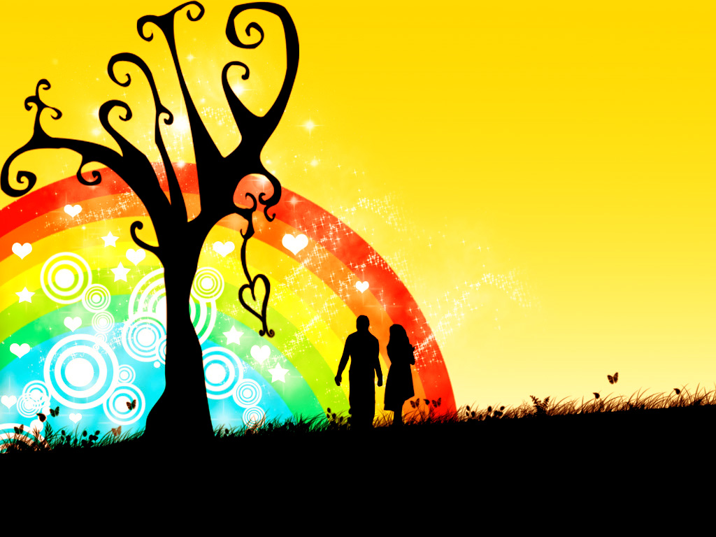 Download Love Rainbow Love Over The Rainbow 1024x768 Wallpaper Teahub Io