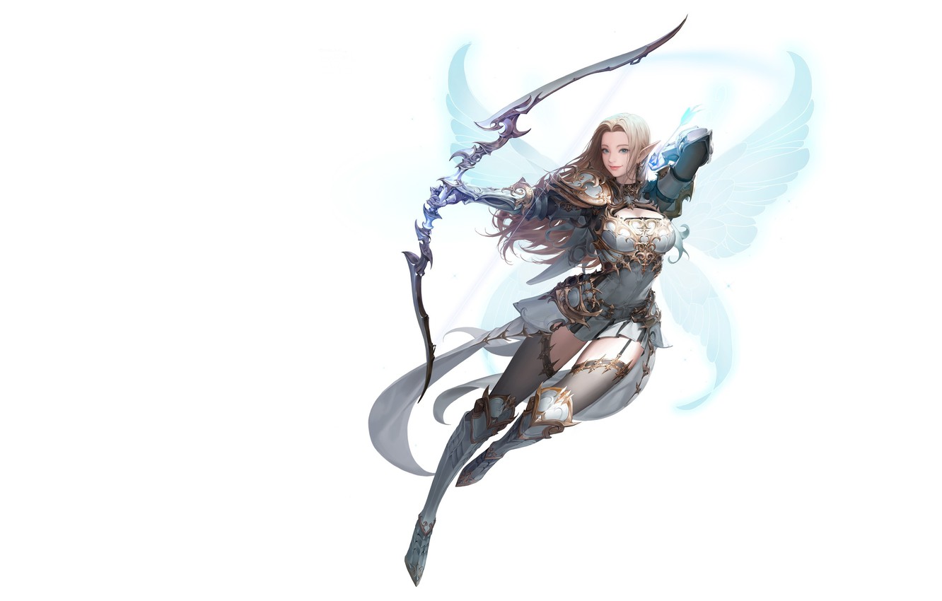 Photo Wallpaper Wings, Archer, Fantasy, Art, Illustrator, - Daeho Cha - HD Wallpaper 