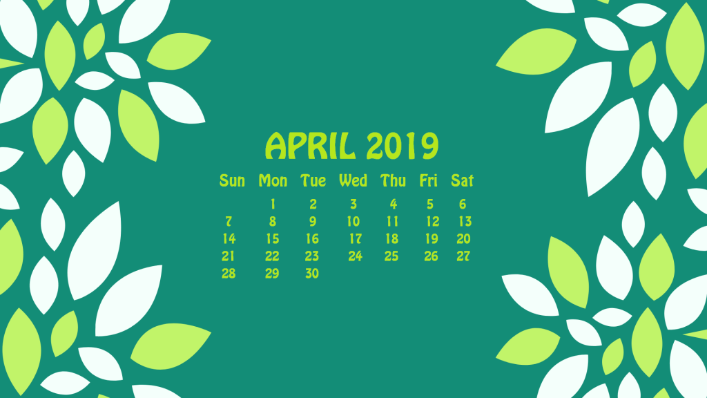 April 2019 Hd Calendar Wallpaper - April 2019 Calendar Computer Background - HD Wallpaper 