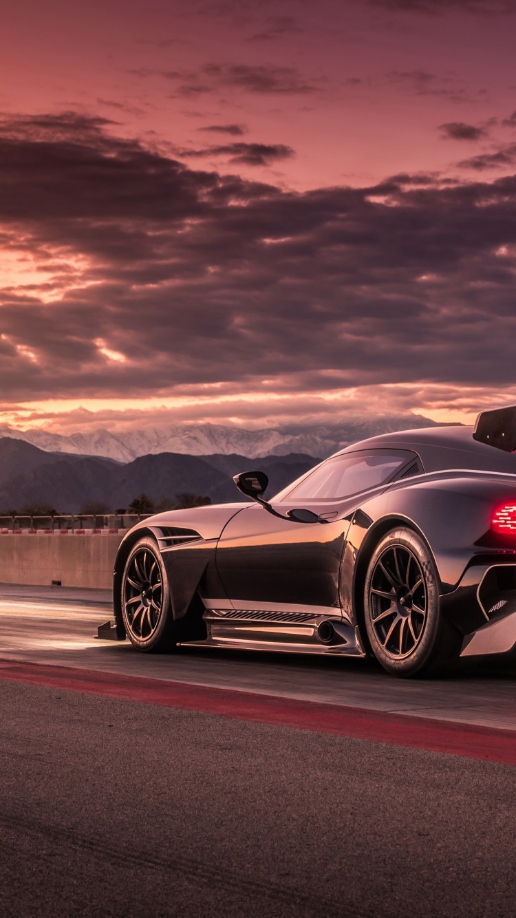 Aston Martin Vulcan, Sunset, Road, Supercar, Cars - Aston Martin Vulcan Обои - HD Wallpaper 