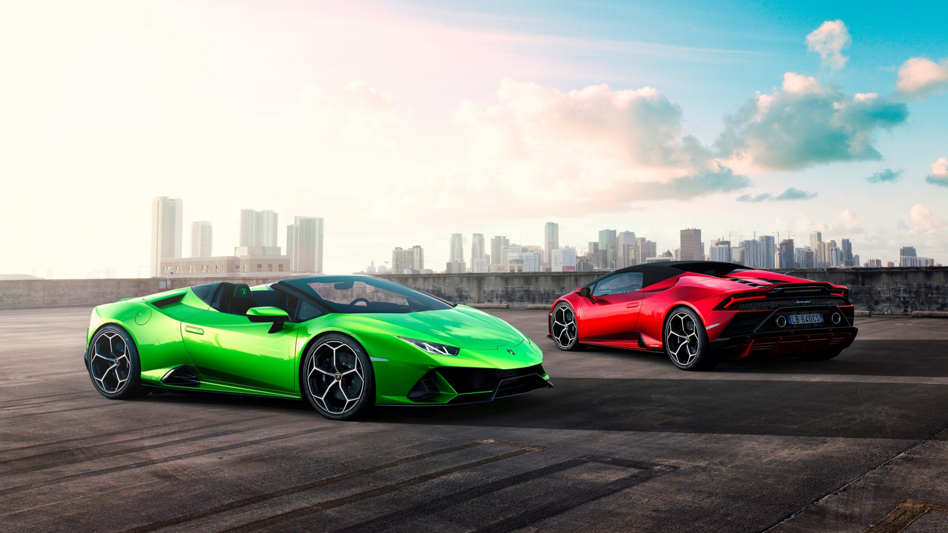 Two Cars, Lamborghini Huracan, Wallpaper - HD Wallpaper 