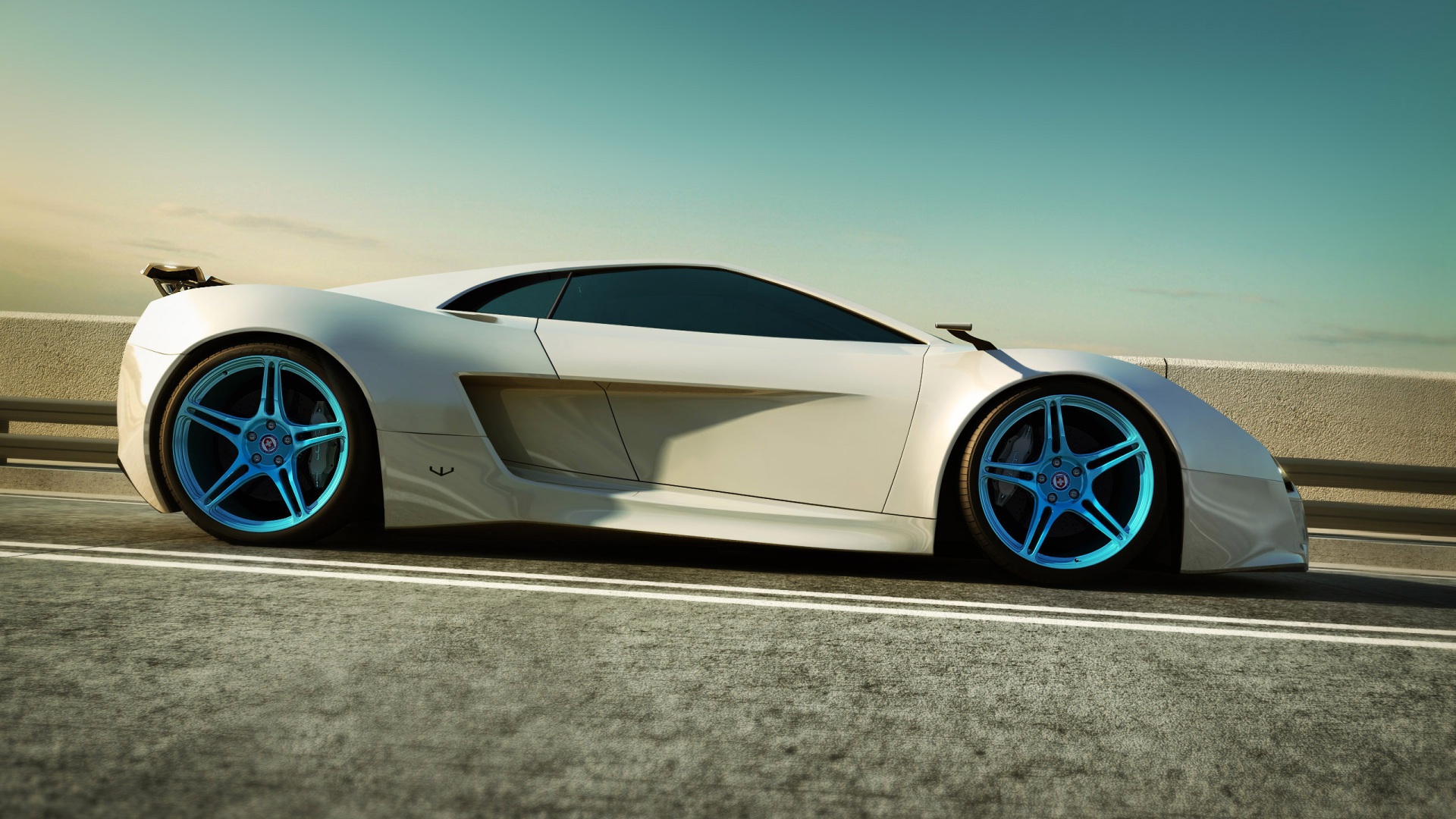 White Car Hd Wallpaper - Full Hd White Car - HD Wallpaper 