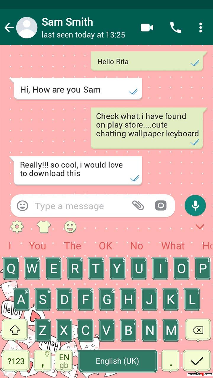 Cute Chat On Whatsapp - 720x1280 Wallpaper 