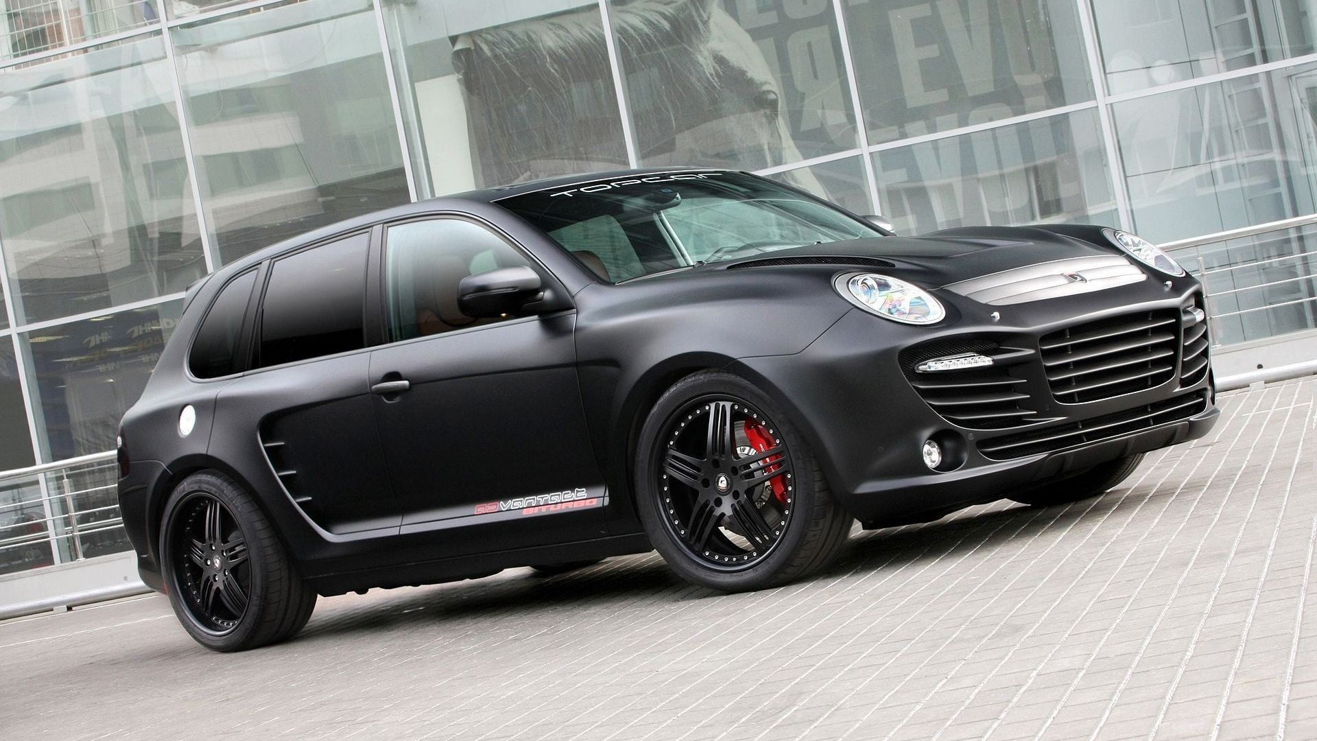Porsche Cayenne Black Matte - HD Wallpaper 