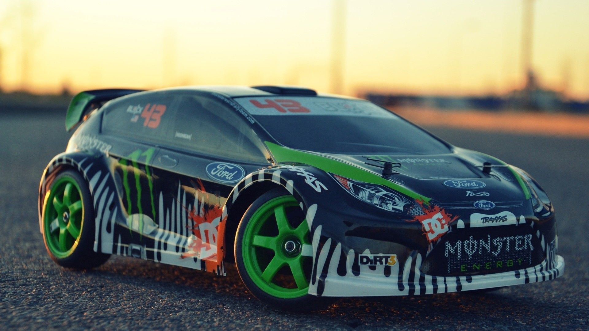 Ford Remote Control Rc Drift Car Laptop Full Hd 1080p - Monster Energy - HD Wallpaper 