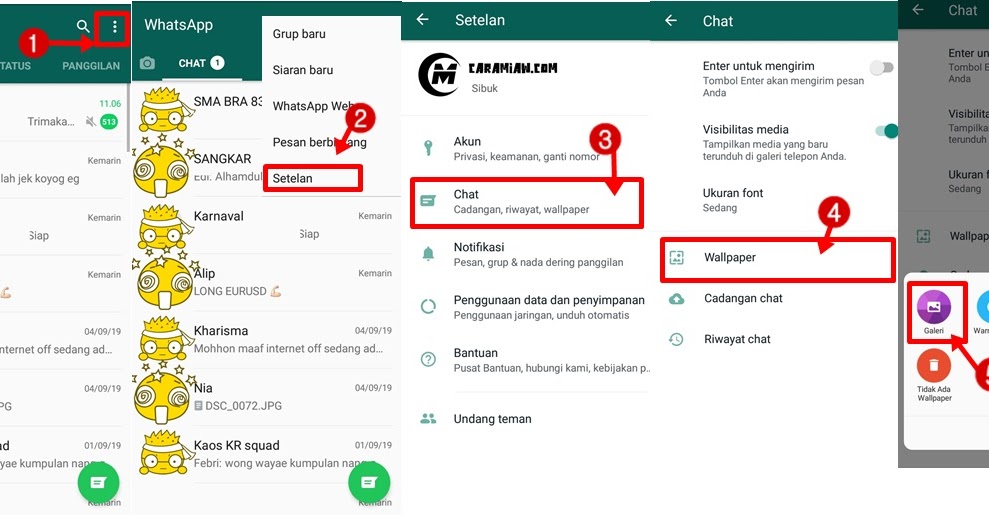 Cara Mengganti Tema Whatsapp  Whatsapp  Lucu  Wallpaper  