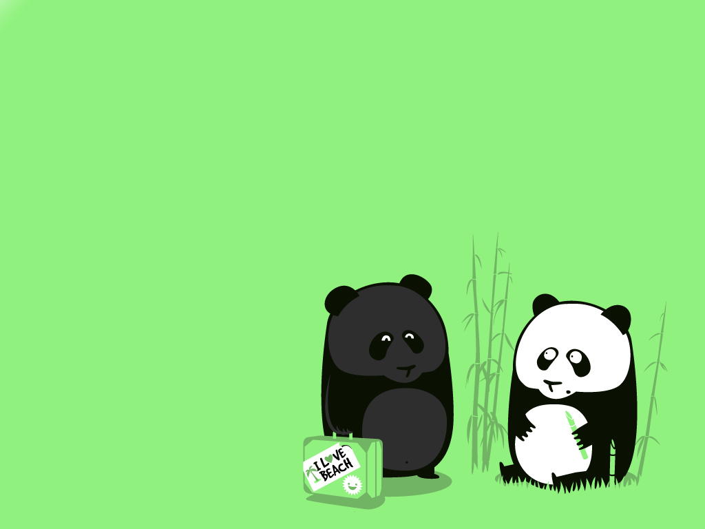 Red Panda Cute Cartoon - HD Wallpaper 