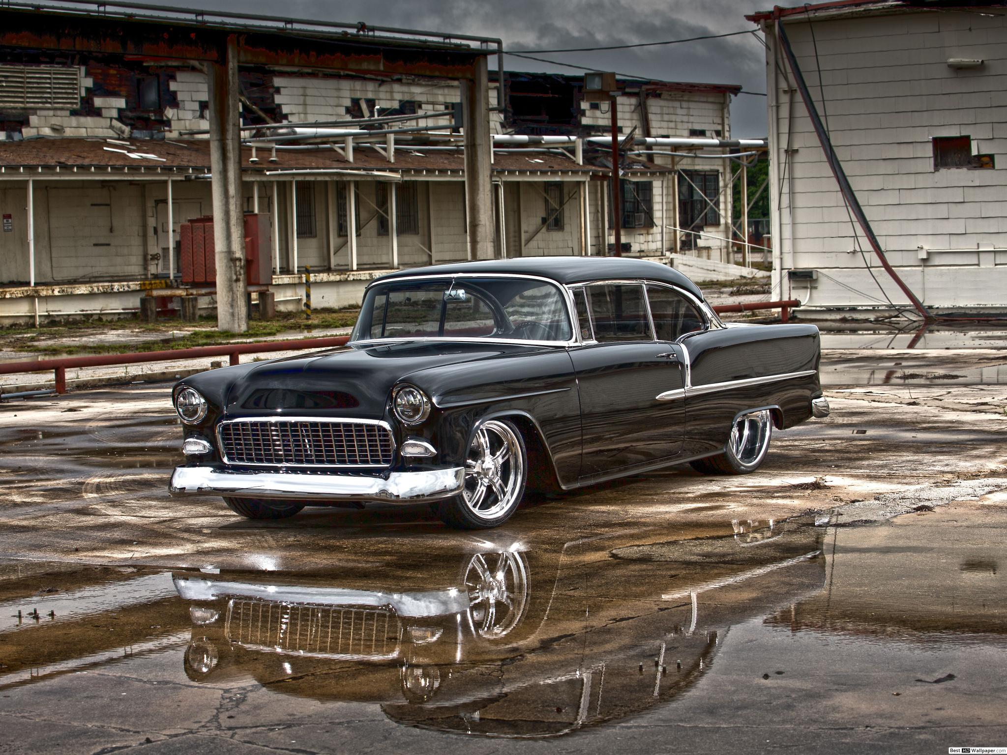 1955 Bel Air Lowrider - HD Wallpaper 