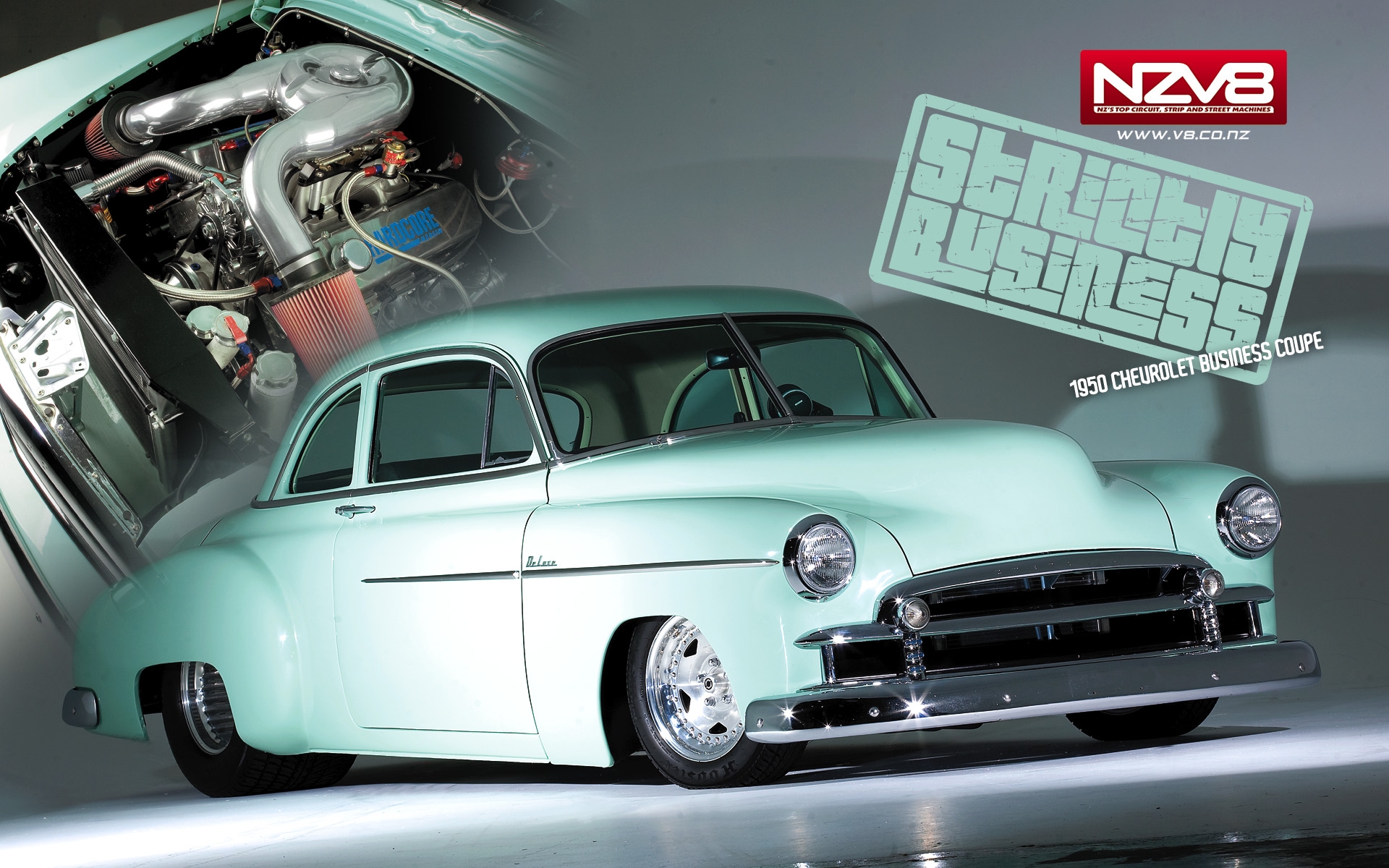 1950 Chevy Coupe Hot Rod - HD Wallpaper 