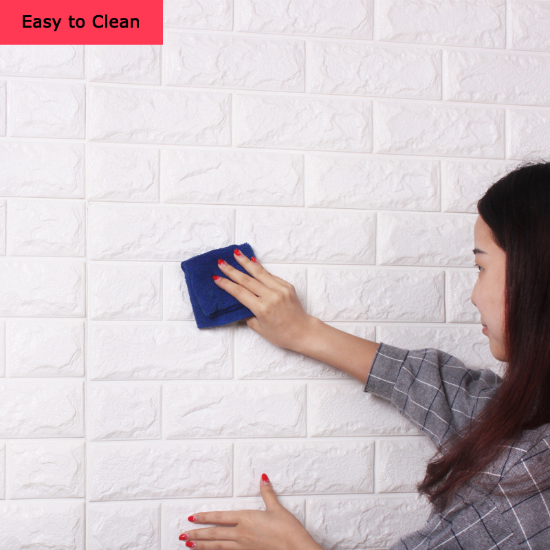Easy To Clean - Peel And Stick Brick Wall Tiles - HD Wallpaper 