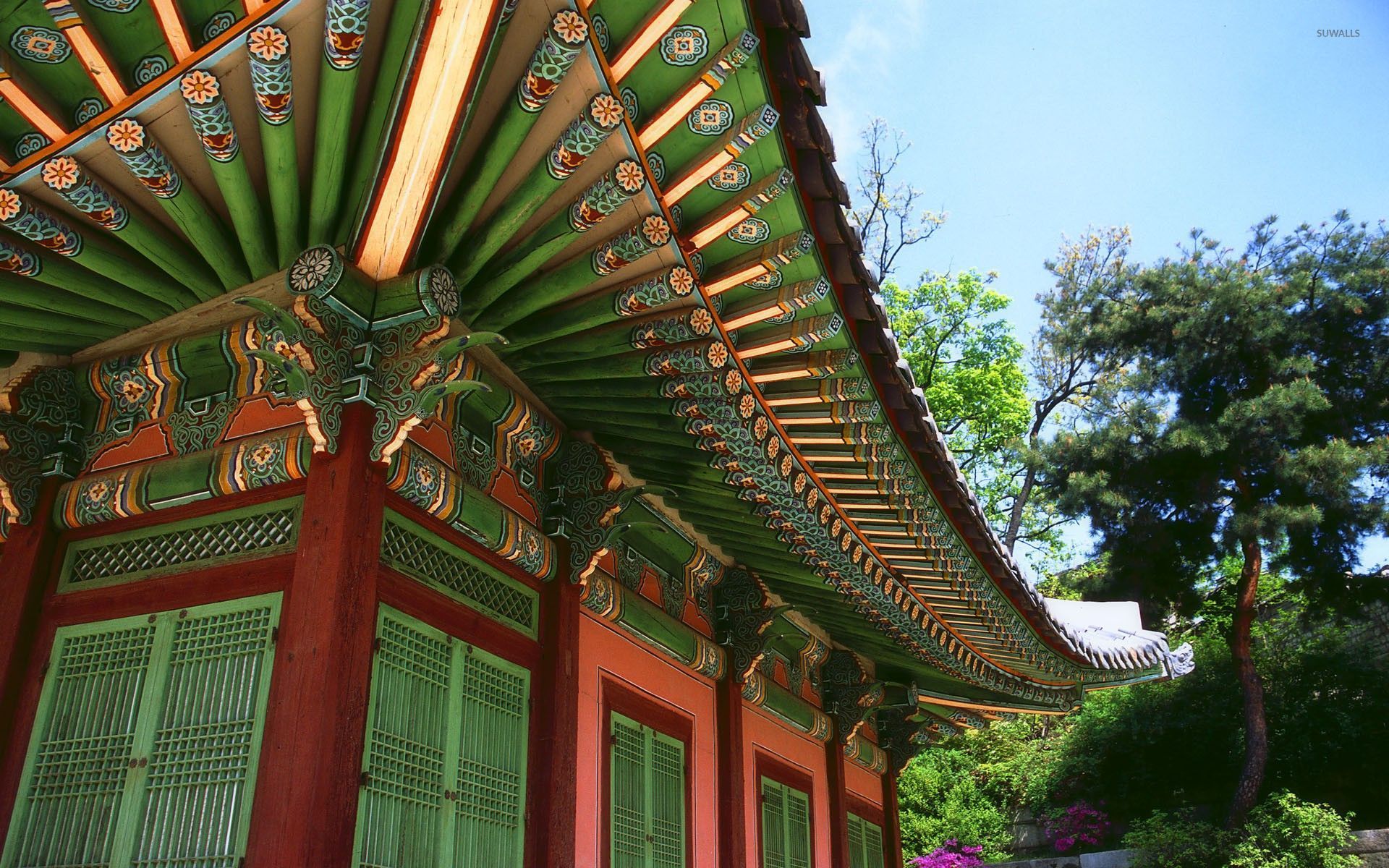 Background Temple Korea - HD Wallpaper 